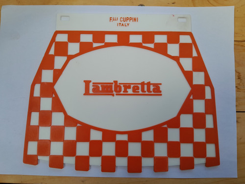 Lambretta orange chequered - lambretta,
