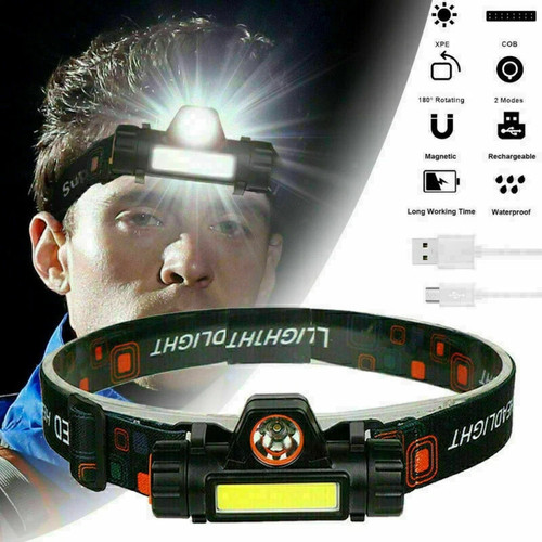 Cob led head torch - cob+led, lamp