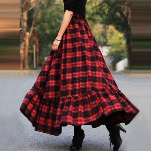 Sweet plaid skirt for women - skirt,