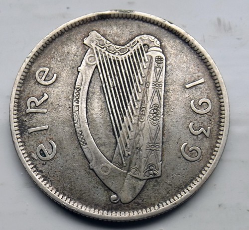 Ireland 1939 silver halfcrown - silver,
