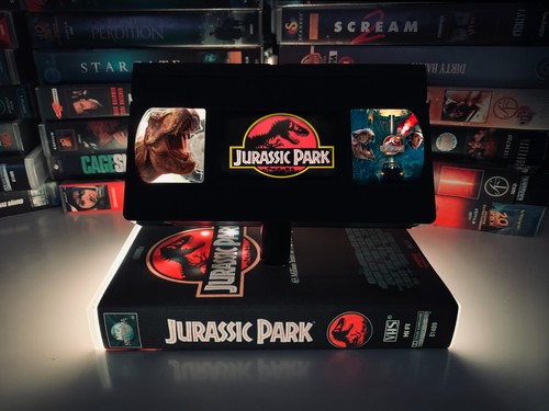 Jurassic park vhs lamp - jurassic, horror