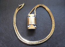 Vintage Lanvin Necklace Pendant Gold Colour