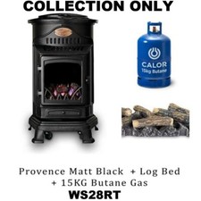 NEW PROVENCE COMPLETE WITH CALOR BUTANE GAS FULL 15KG BOTTLE & REG MOBILE HEATER