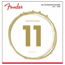 Fender 80/20 Bronze Acoustic Guitar Strings (.011 - .052)