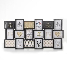Multi Picture Frame Collage Aperture Photo Frames Holds upto 18 6x4, 5x7 Photos