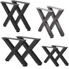2x Industrial Table Legs Furniture Stand Bench Desk Set Dining Office Coffee