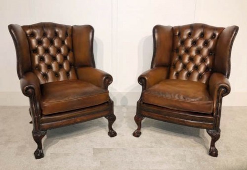 Chesterfield leather chairs - chesterfield,