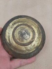 ANTIQUE BRASS FACED CAST IRON LONGCASE BOB 1060g