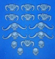 Arcane Ruins Skull Icons Mordheim Warcry Banner Tops Terrain Warhammer Job Lot