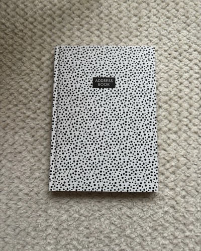 Paperchase black white polka - black, &