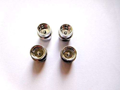 Scalextric chrome wheel set - -,
