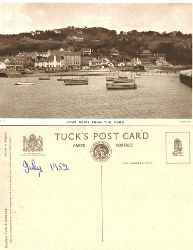 Vintage postcard lyme regis - vintage,