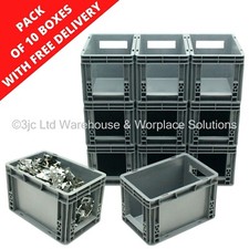 10x 7 Litre Open Window Grey