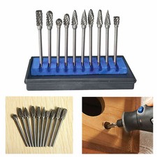 10x HSS Carbide Burr Rotary