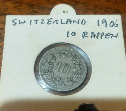 1906 switzerland rappen - switzerland, 10