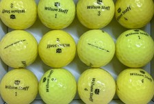 12 x Wilson Staff Yellow Dx2 Soft Golf Balls - Grade A / B Mix