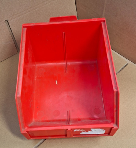 Large red plastic warehouse - plastic,