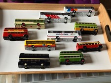 5 die cast coaches and 5 buses