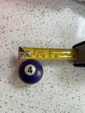 Number 4 Purple Pool ball