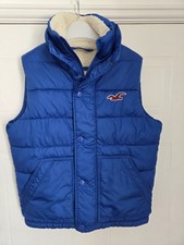 HOLLISTER MENS PADDED BLUE