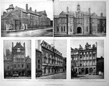 Antique Old Print Damaged