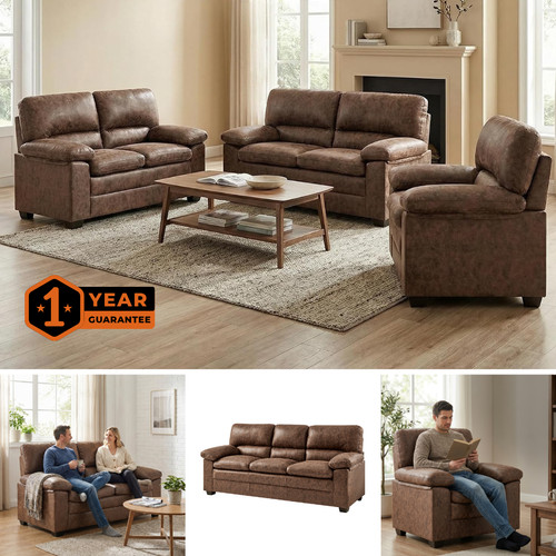 Walnut brown faux - faux, leather