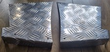 Heavy Duty Rear Wing Corner Protectors 3mm Chequer Plate Land Rover Defender 90