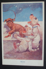G E STUDDY Dog Comic NON BONZO DOGS LAUGH MAKE FUN OF DOG ON LEAD LEASH BEAVER