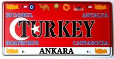 Turkey License Plate