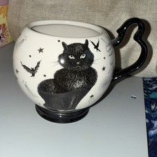 Black Cat Halloween Stoneware