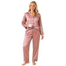 Womens Silk Pyjamas Ladies PJs