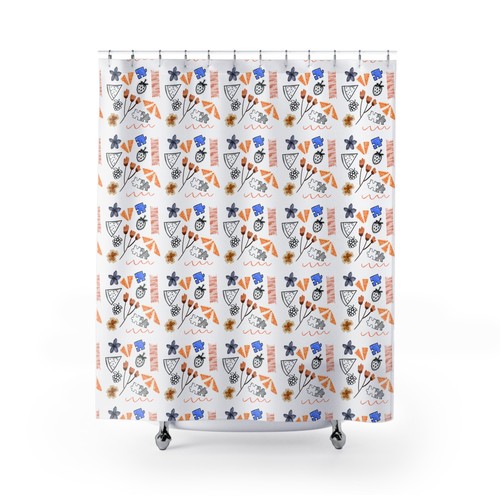 Shower curtains retro - shower,