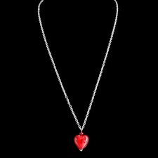 Murano Glass Necklace Red