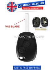 2 Button Key Fob Case For Renault Trafic Clio Master Kangoo Vivaro + LOGO - A101