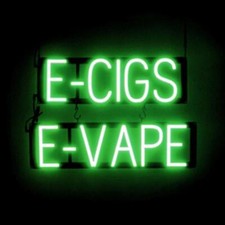 SpellBrite E-CIGS E-VAPE Sign