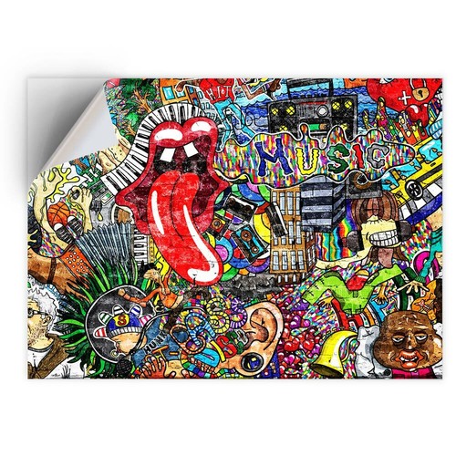Vinyl sticker music - sticker,