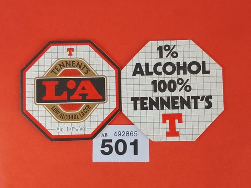 Vintage beer mats tennent - vintage,