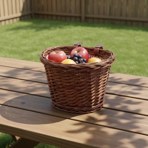 Woven willow basket - woven,