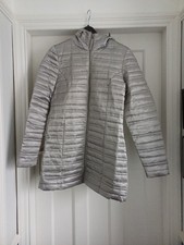 Silver Quilted Down Fitted