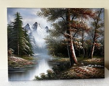 Original Oil Painting Woodland