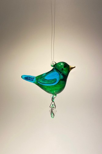 Handmade glass bird - handmade,