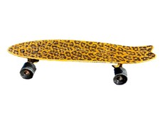 Globe Bantam 23" Penny Board Cruiser Slant Trucks Skateboard Leopard Print
