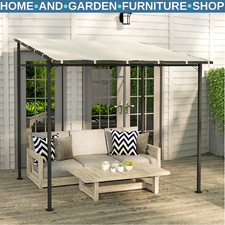Wall mounted pergola metal - wall,