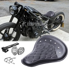 Retro Motorcycle Solo Seat 3" Springs For Kawasaki VN KZ 650 750 900 1000 Bobber
