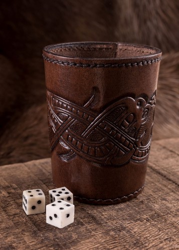 Leather medieval dark brown - medieval,
