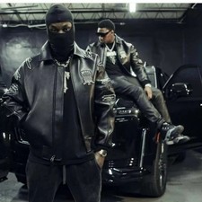 Men's Avirex Black Bomber American Flight Jacket | Genuine Leather Jacket