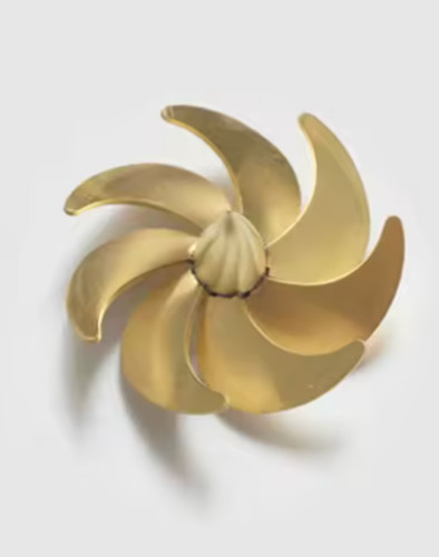 Blade brass prop 55mm 4mm - brass,