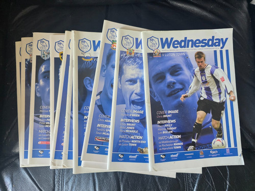 Joblot football programmes - football,