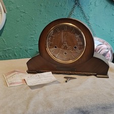 Antique SMITHS 1950s Mid Century Vintage Westminster Chime Mantle Clock