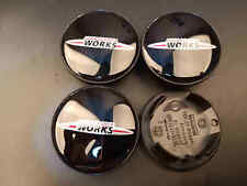 4pcs 54MM MINI R Series COOPER S WORKS LOGO WHEEL CENTER HUB CAPS BADGE EMBLEM